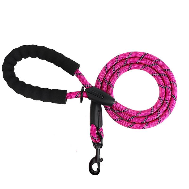 New dog leash pet products leash reflective nylon round rope walking dog rope dog leash dog chain