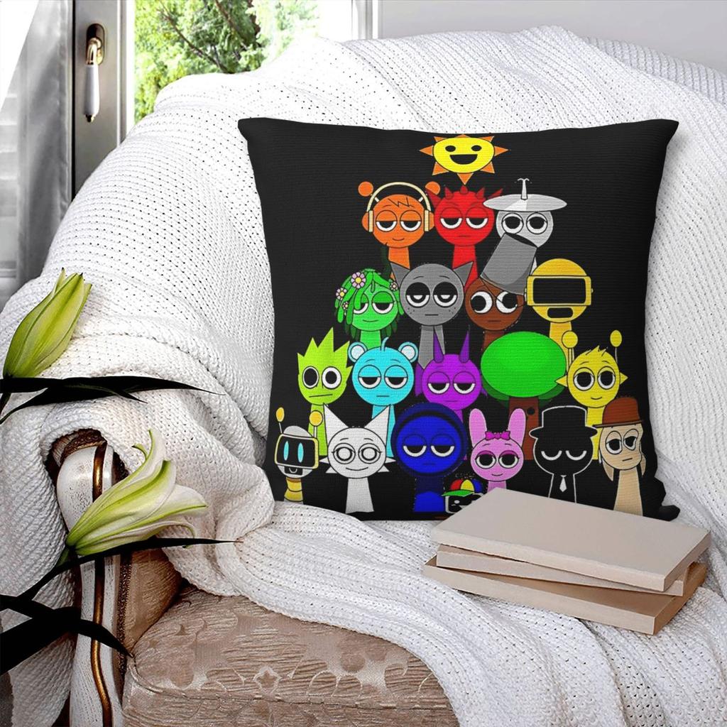 Beats Funny Gamer Sprunki Pillow Cover Funny Pillow Case For Living Room Chair Cushion Cover Polyester Custom Pillowcases Gift