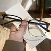 High-definition Eye Protection Glasses Retro Metal Half-frame Myopia Glasses Male Simple Anti-blue Light Near Sight Eyewear