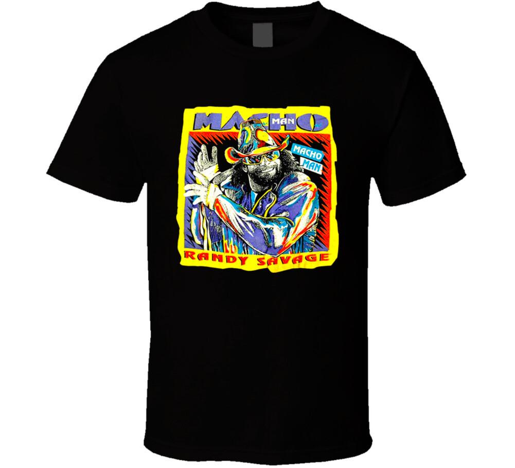 Macho Man Randy Savage Retro Wrestling T Shirt Mens Womens Tees Top L
