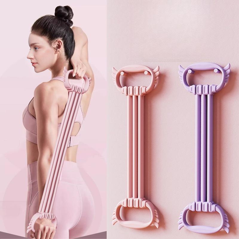 Figure-eight Resistance Band Is A Fitness Stretching and Elastic Back Equipment.shoulder-opening Back-beautifying Yoga Wonder