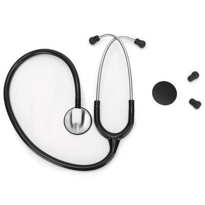 Professionelles Einkopf-Stethoskop Herz-Lungen-Detektion Echophon Gesundheitswerkzeug (Schwarz)