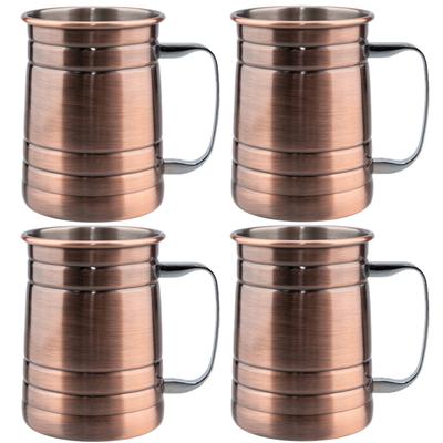 Nowy Miedziany Kubek Moscow Mule 1/2/3/4 szt. Trwałe Miedziane Kufla do Piwa Kubek do Kawy Kubek do Mleka Kubek z Czystej Miedzi