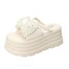 Platform sandals women's shoes shoes summer wear new pearl beach one-word drag