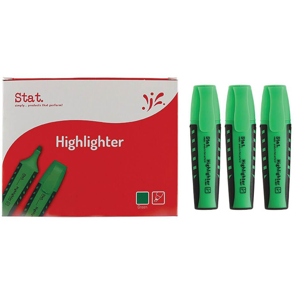 Stat Gummiert Griff Highlighter grün