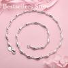 Elegant 925 Sterling Silver Teardrop Necklace for Women, Fashionable Party Wedding Gift Jewelry Accessories