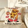 Food PPizzaHHut Cushion Cover Pillow Case Antidustmite Pillowcase Silky Short Plush Sofa Cushion Cover Hot
