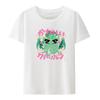 Cutethulhu Loves Funny Graphic Character Interesting Print Tshirt Blouse Poleras Mujer Womens Cropped Leisure Student Roupas