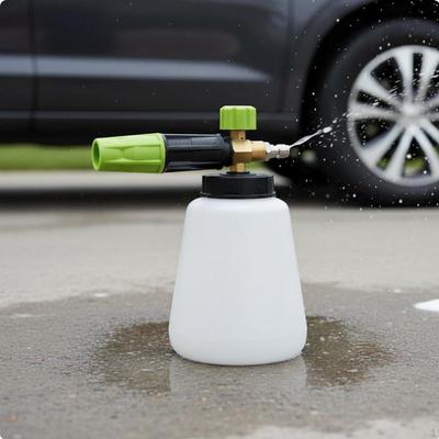 Pressure Washer Foam Dispenser Adjustable Spray Nozzle Cleaning Lance for Driveway Cleaning,