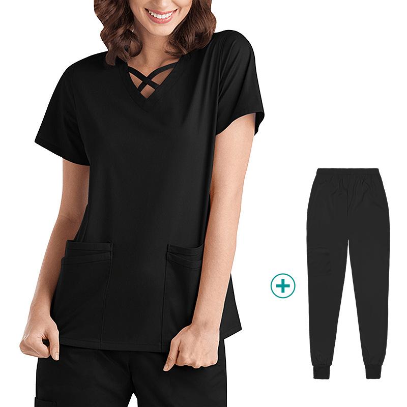 Ropa de Trabajo de Belleza SPA Uniformes Médicos Mujer Multicolores Uniformes de Enfermera Dentista Veterinario Farmacia Clínica Conjunto de Uniformes