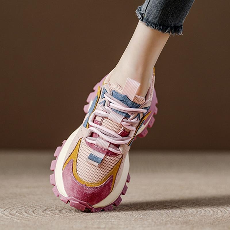 Women`s Sneakers shoe Thick-soled breathable mesh