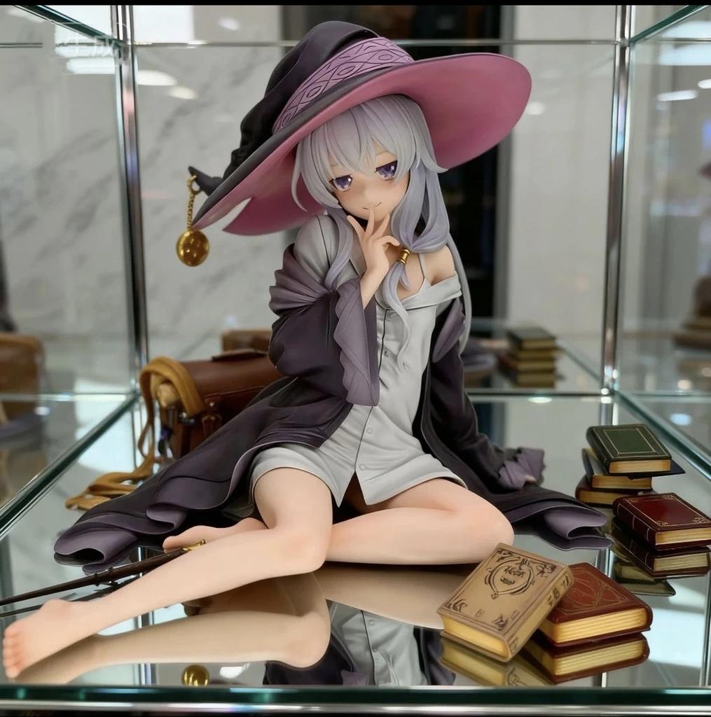 1-2 Stück Elaina Anime Figur Die Wandernde Hexe: Die Reise der Elaina~Entspannungsversion~ Actionfigur Hexe Figur Modell Spielzeug Geschenk