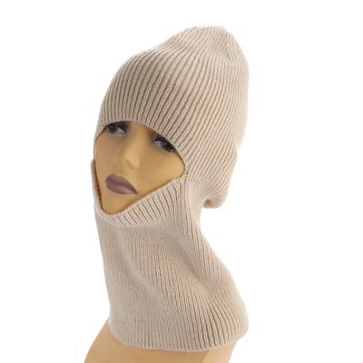 Ear Protector Knitted Pullover One Hole Windproof Mask Knitted Hat Winter Ski Wool Hat Women