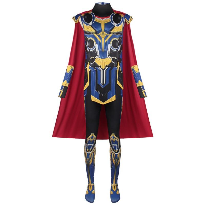 Halloween Cosplay Costume Thor 4 Adult Kids Unisex Bodysuit Superhero Fancy Dress Comic Con Party