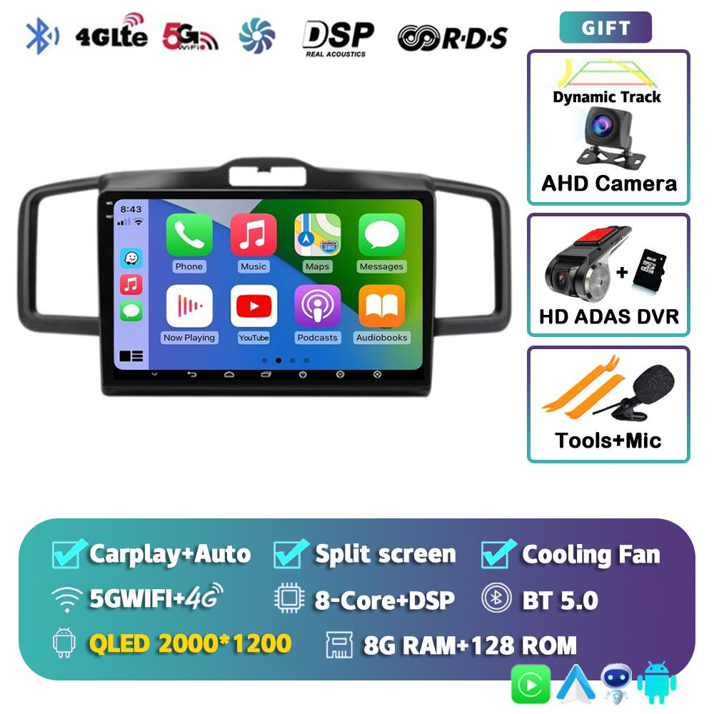 Android 14 CarPlay Auto Car Radio For Honda Freed 1 Spike 2008-2016 Multimedia Video Player 2din Navigation Stereo Head Unit DSP