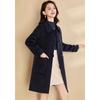 Women's Mid-Length Double-Faced Wool Blend Coat