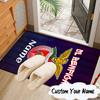 Custom Name Benfica Football Crest Rug for Living Room, Game Rooms, Office, Bedroom, Floor Mat Playful Design, fan gifts Christmas decor