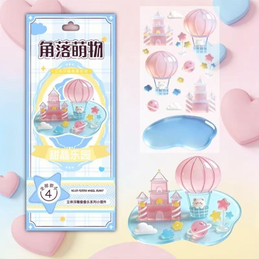 Mini Ornament DIY Stacking Stickers Handmade Relief Stickers Scrapbooking