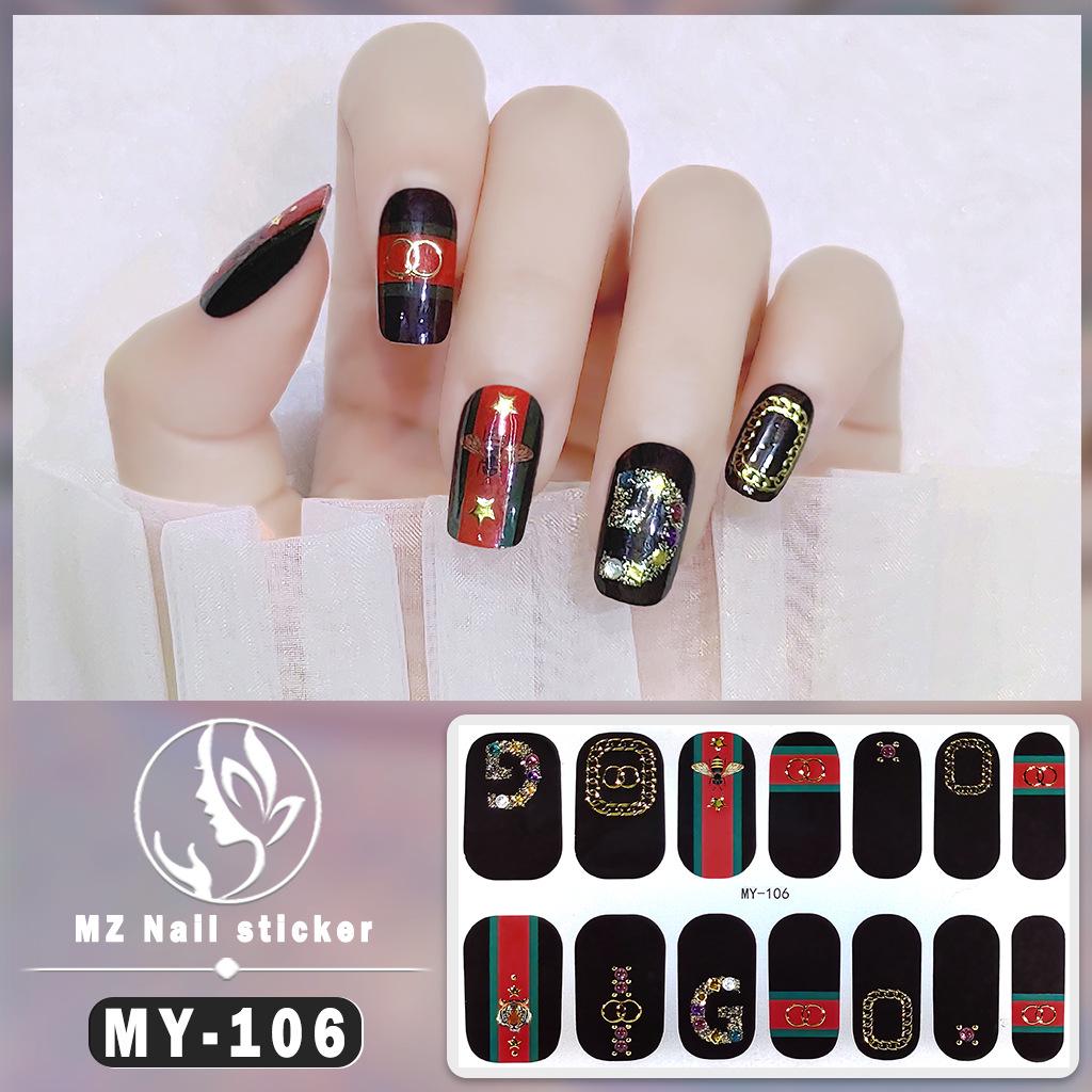 3D Waterproof Gel Nail Polish Film – Diamond & Laser Nail Art Stickers