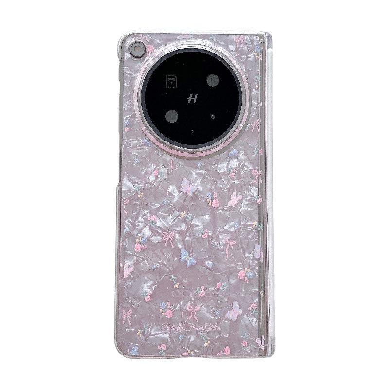 Fresh Floral OPPO Find N6 Foldable Screen Hard Case with Wrist Strap & Lanyard OPPO Find N6