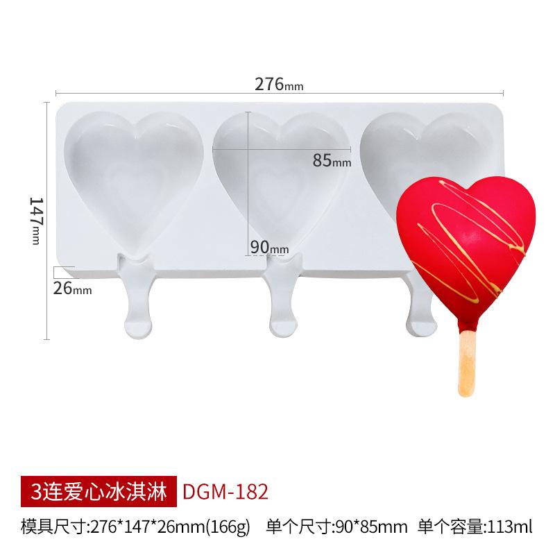 Oval Ice Cream Silicone Mold DIY Cheese Stick Popsicle Ice Cream Baking Cake Tool