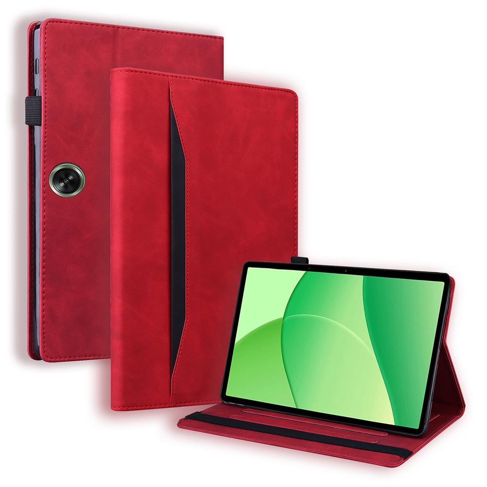 

Для чохла Oppo Pad SE Захисна обкладинка-фоліо для планшета з ПУ шкіри з тримачем для карток Red