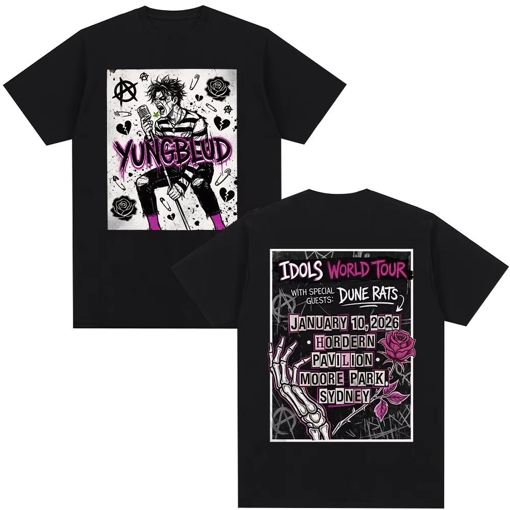 

Yambulude Printed TShirt Iconic World Tour Concert Edition TShirt for Unisex Fashion HipHop ShortSleeved TShirt L
