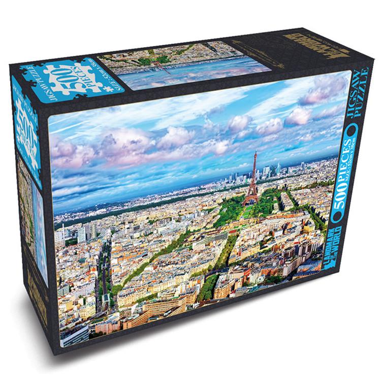 Puzzle de 500 de piese - Turnul Eiffel văzut din Turnul Montparnasse, popular puzzle coreean