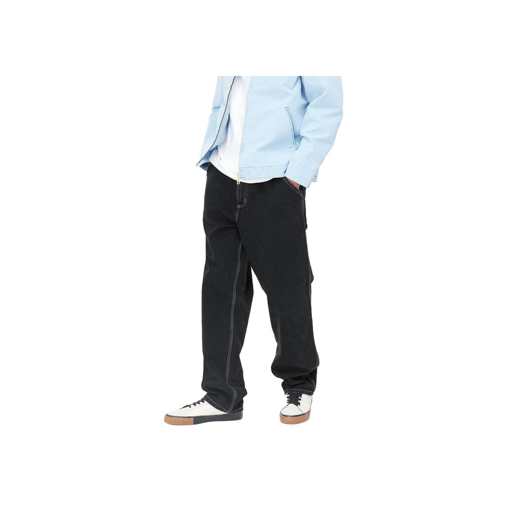 Carhartt WIP FW23 Denim Series Solid Straight Leg Jeans Men jeans Black I022947-89-60