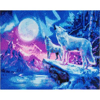 CRYSTAL ART Kit Diamond Painting 40x50cm Wolves