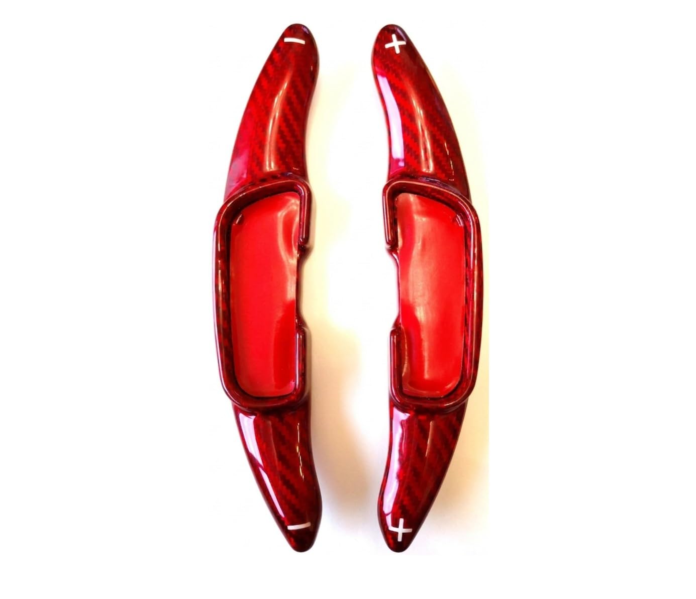 E136 EVOGEAR Paddle Shift Carbon Compatible with Mazda Carbon Cover, Fiber, Models Demio, Axela, Atenza, CX-3, CX-5 (Red Fiber)