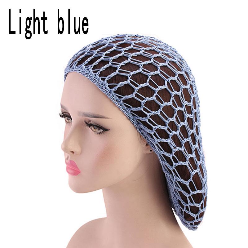 Högkvalitativa huvudbonader Hårband Dam Dam Rayon Snood Hårnät Virkade hårinpackningsaccessoarer