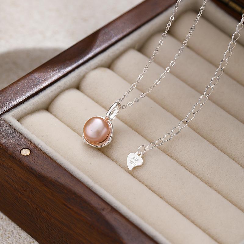 Pearl Necklace Female Simple Cold Wind Temperament Niche Design Light Luxury Collarbone Chain Gift For Girlfriend Quality