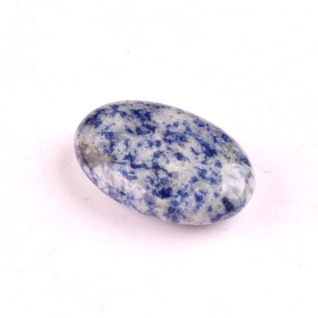 Piedra de Palma de Jabón de Cuarzo Rosa 45x30mm - Piedra de Masaje con Energía de Cristal