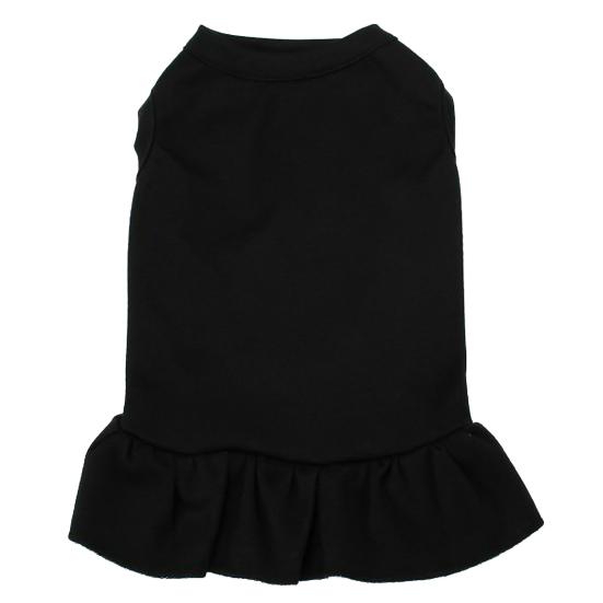 

Юбка для собаки с круглым вырезом, товары для питомцев, однотонная, с оборками, одежда для питомца-собаки для вечеринки M чёрный