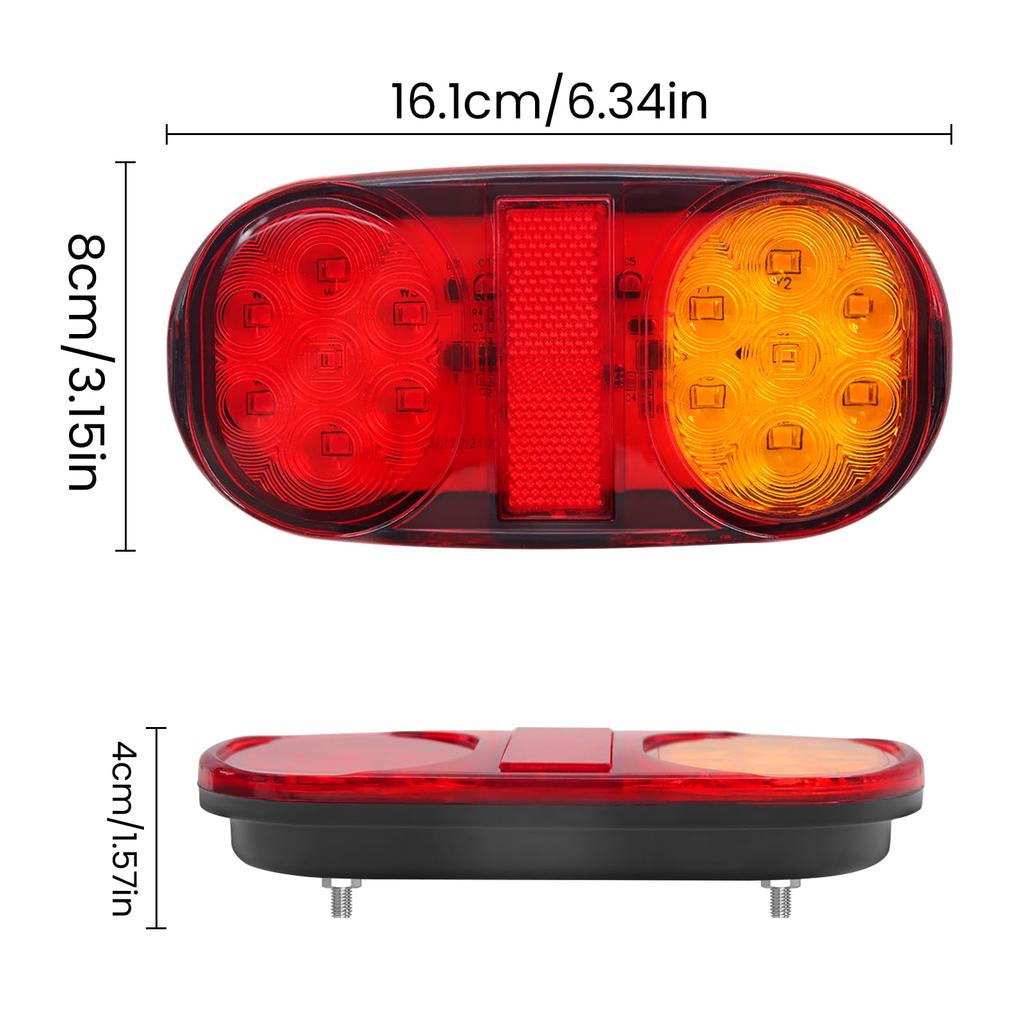 Ygmylandbb LED Truck Tail Lamp 14 LED Trailer Tail Light Brake Small Turn