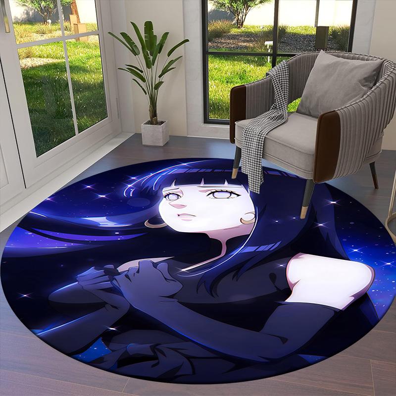 Naruto Round Area Rug Carpet Rug For Living Room Bedroom Sofa Playroom Decor Nonslip Floor Mat