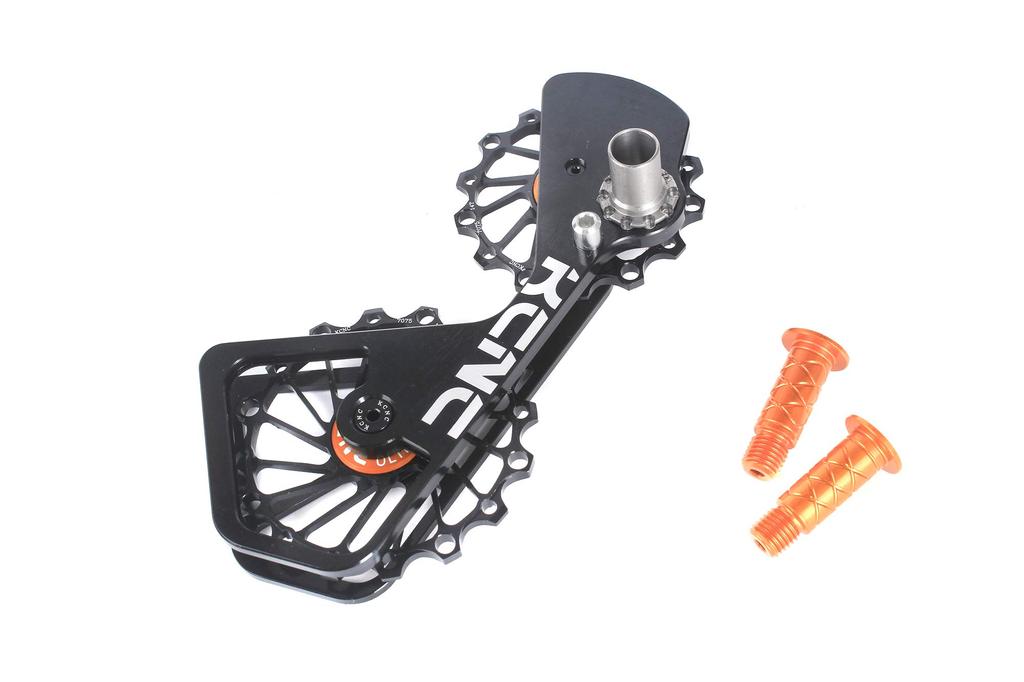 KCNC 16T Derailleur Pulley 7075 Aluminum Alloy Big Pulley Bicycle Pulley Compatible with Shimano Dura Ace 6700/6800/7800/7900/7970/9000/9070 (Black)