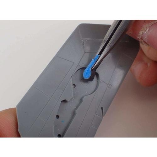 Argofile Cushion Sandpaper, Sponge Night (KOVAX Sandpaper), 5mm Thick, Fine Grit, 3 Types, Set of 2, #600, #800, #1000, Green, Blue, and White