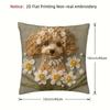 New High Quality Super Soft Pillowcase Simulated Embroidery 2D Pattern Pillow Case Cute Animals 45x45 Cushion Cover Home Decor