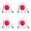 Pack Of 4 Durable Polyester Drawstring Bags With Tournament Flags Football Fan Gift For Party Favors And Sports Event