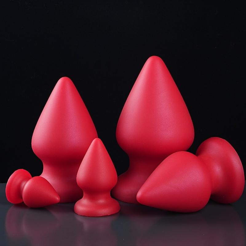 6 Sizes Huge Anal Plug Comfortable Silicone Anal Dildo Suction Cup Big Butt Plug,Anal Dilator Adult Anal Sex Toys for Women Anus