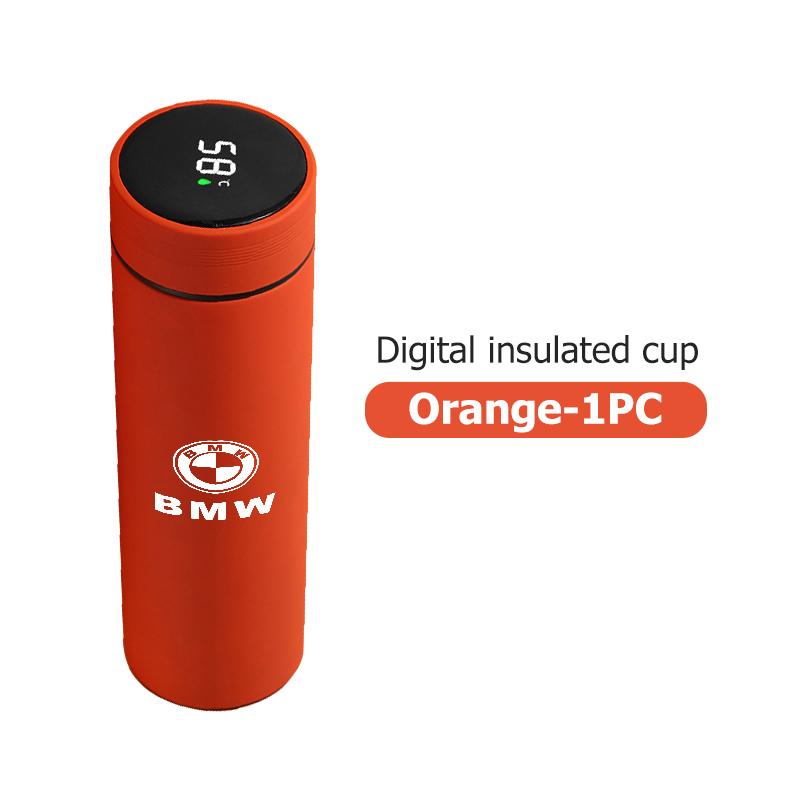 

For BMW Car Stainless Steel Smart Thermometer Cup LED Temperature Display Thermos Bottle X3 X5 M5 M3 E46 E90 E60 F10 E39 F30 E36