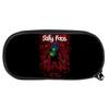 Student Pencil Case With Sally Face Cartoon Print Design Made Of Nylon For School And Office Use