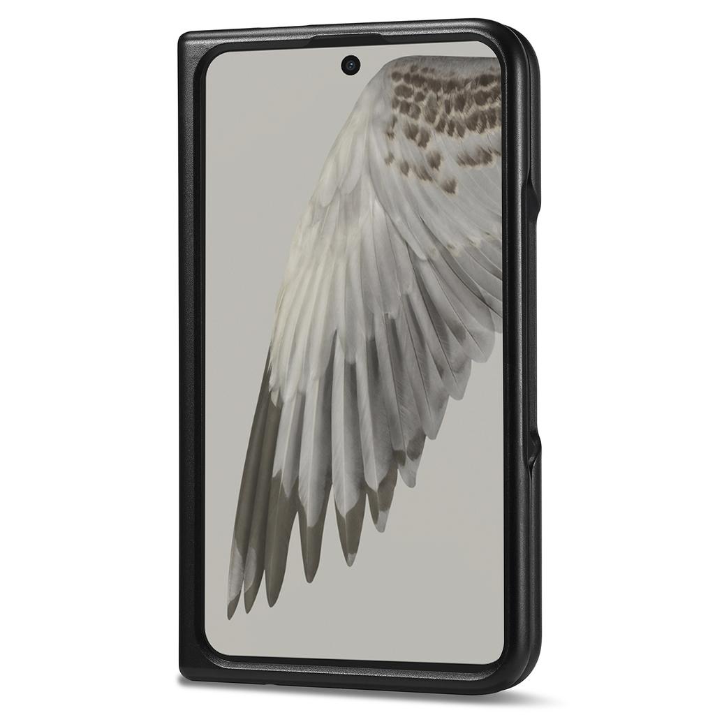 LC.IMEEKE Für Google Pixel Fold Kratzfeste Handyhülle mit Kohlefasertextur PU-Leder+TPU+EVA Rückseite