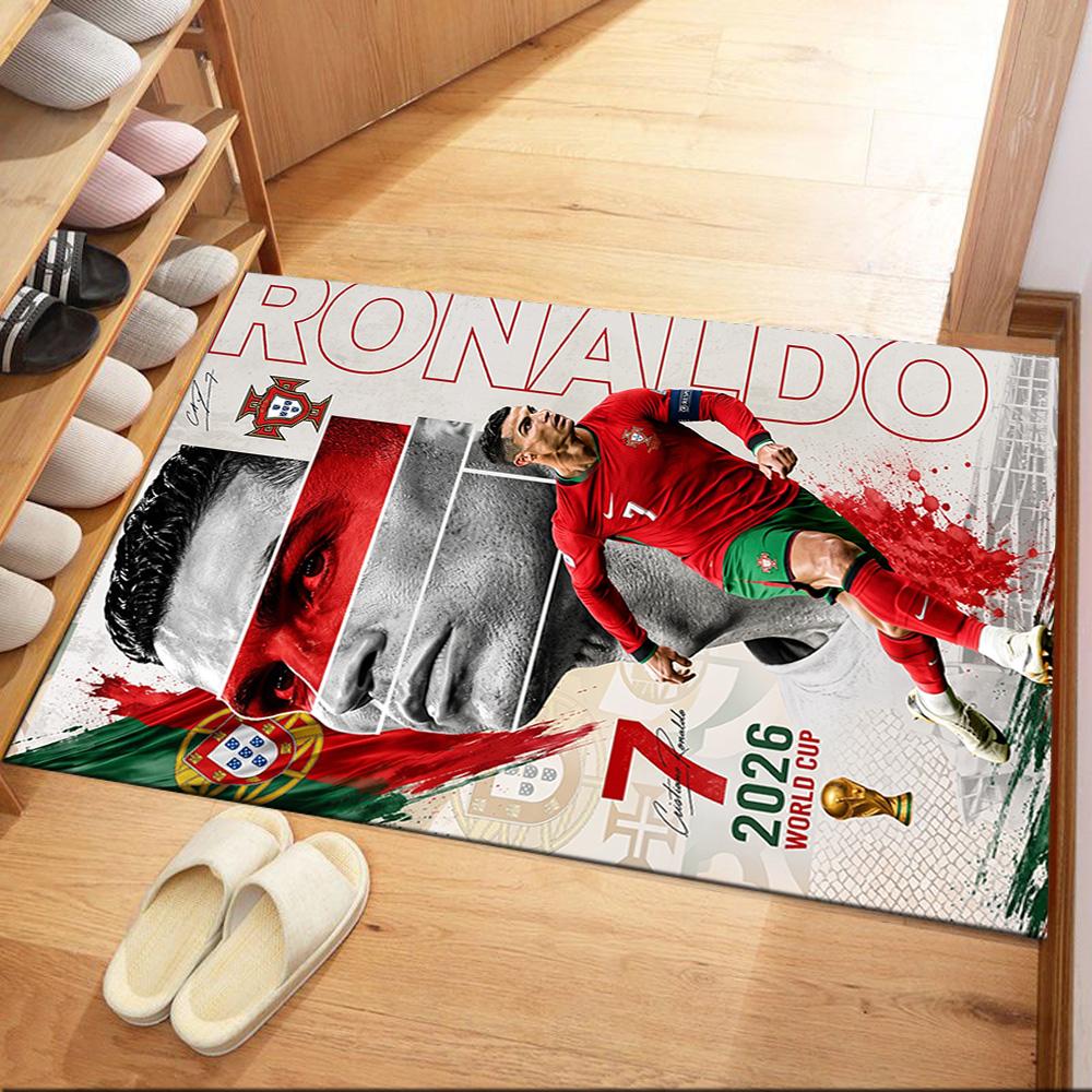 Cristiano Ronaldo 36 Area Rug Design for Study Room Game Room Hallway Kitchen Antislip Carpet Anime Office Decor