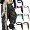 Unisex Winter Schal Hiphop Simulationsfell Taille Straße Lang Fell Taillenband Vintage Gürtel Taillen Accessoires Tanz Länge 180cm