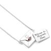 Harry Potter Sterling Silver Acceptance Letter Necklace In Opening Envelope Non Personalised