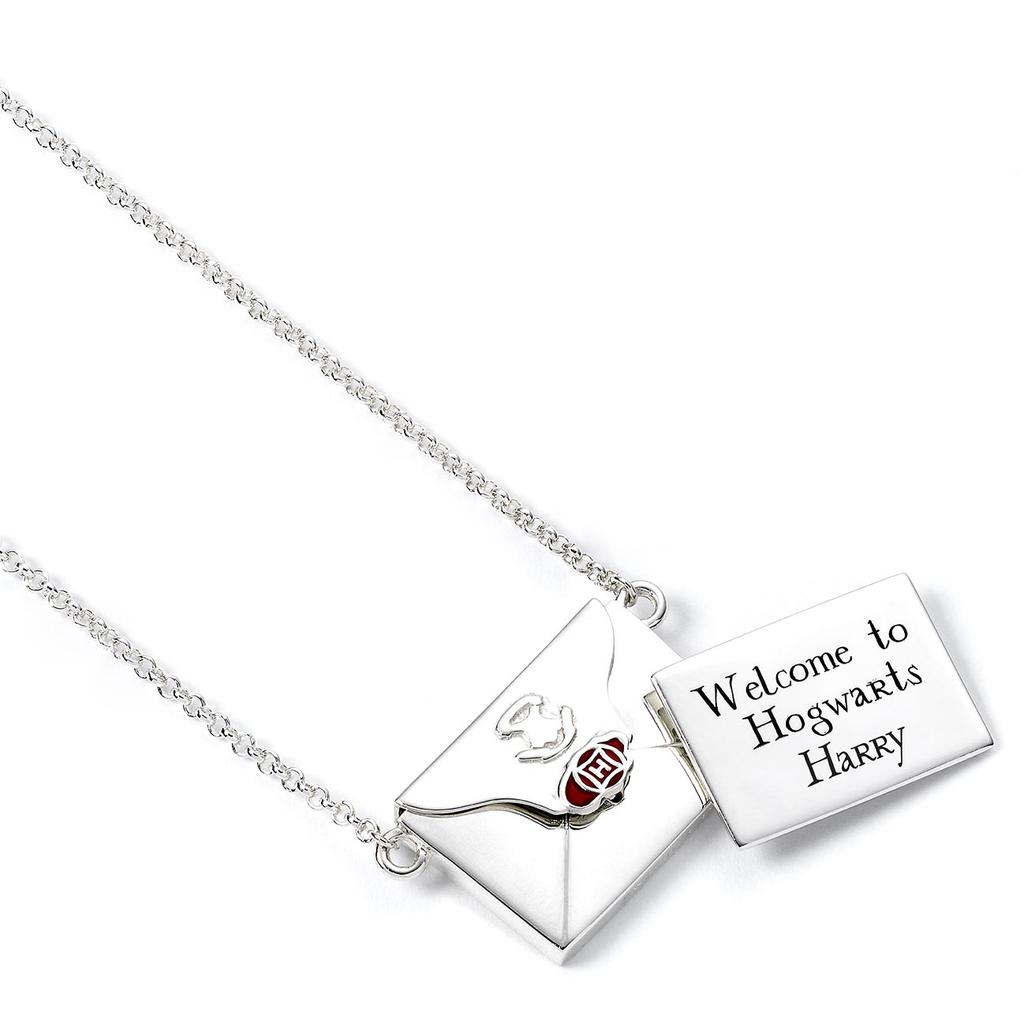 Harry Potter Sterling Silver Acceptance Letter Necklace In Opening Envelope Non Personalised