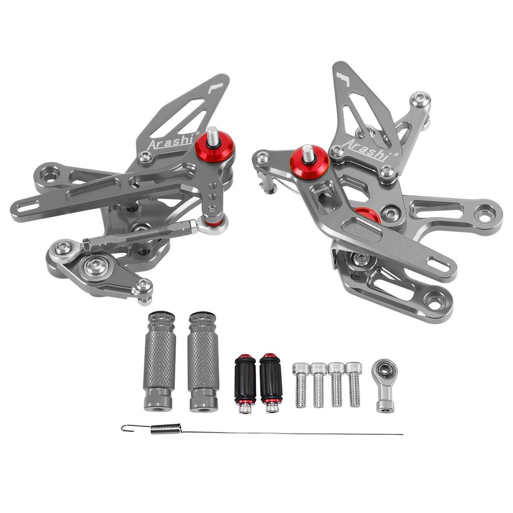 CNC Aluminum Rearsets Footpegs Fits Kawasaki ZX-10R ZX10 ZX1000 2021-2023